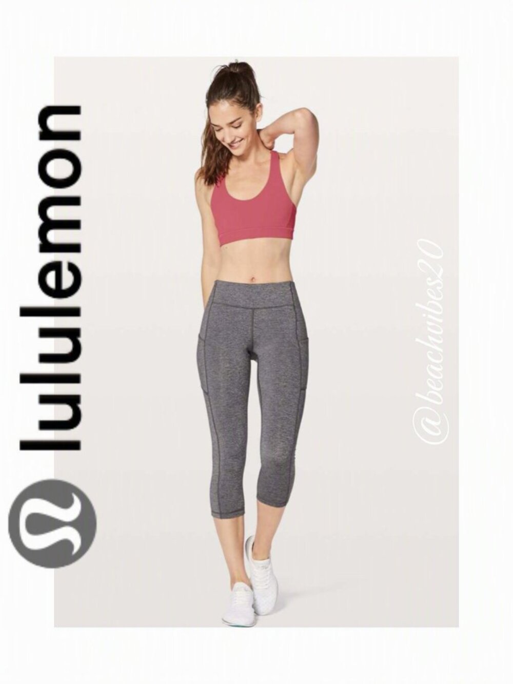 LULULEMON ATHLETICA Break Free Bra Nulux Flash Light Tone EUC 2 B/C LL-58